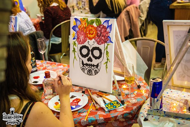 Drink & Draw: Paint A Masterpiece - Painting to the music: the speed painting round