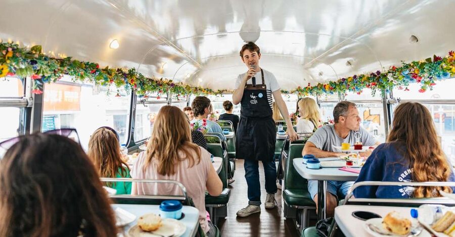 Dublin: Afternoon Tea Vintage Bus Tour - Hosts and Stories: Fun Facts, 1960s Music, and Quick Local Chat