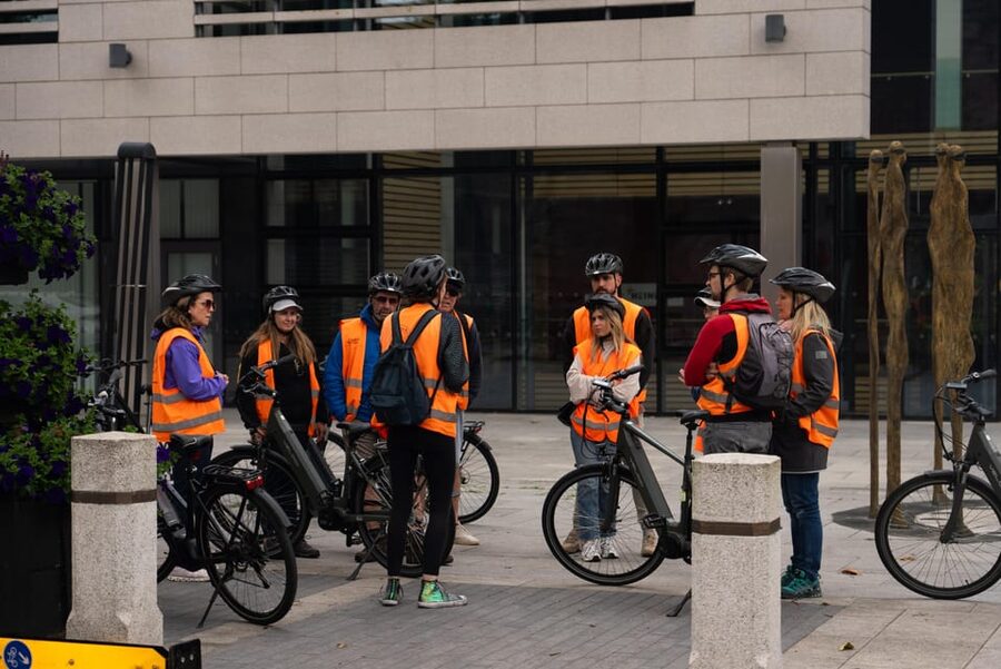 Dublin: Bike & E-Bike Tour with a Local Guide - St Patrick’s Tower at The Digital Hub: a quick guided break with context