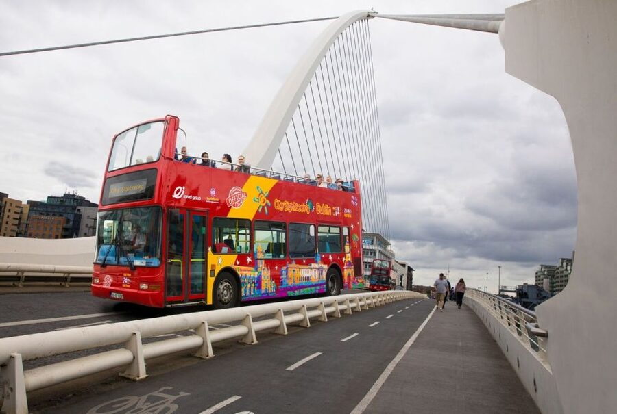 Dublin: City Sightseeing Hop-On Hop-Off Bus Tour - Guided walking tour from Barnardo Square and the 10am, 11am, 2pm rhythm