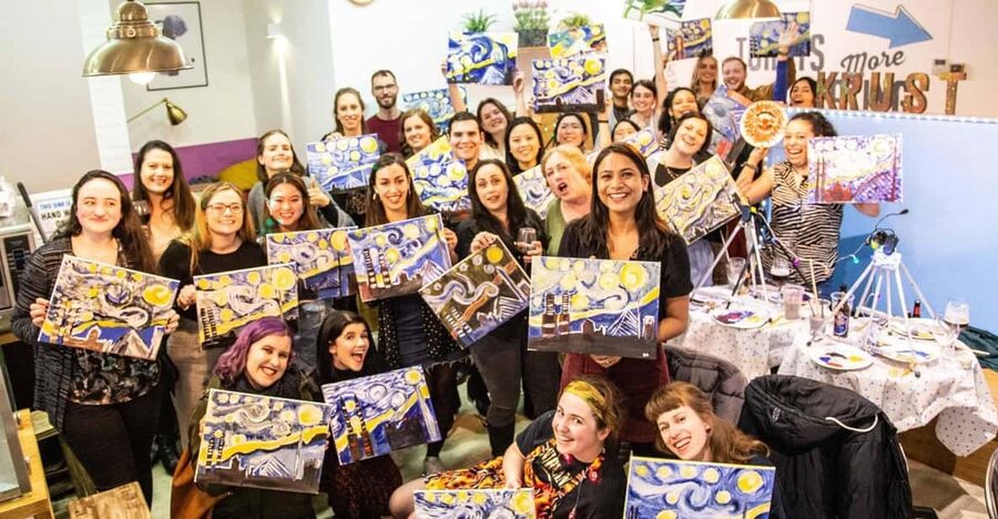 Dublin: Drinking and Painting Party with Art Instructor - Dublin’s Drink & Draw: a 2-hour paint party in Smithfield