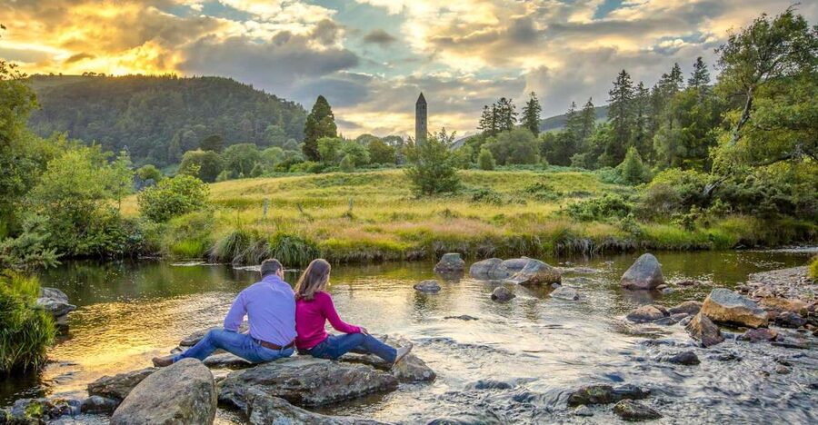 Dublin: Kilkenny, Wicklow & Glendalough Tour & Sheepdog Show - Glendalough, St. Kevin’s Ruins, and the Lakes Walk