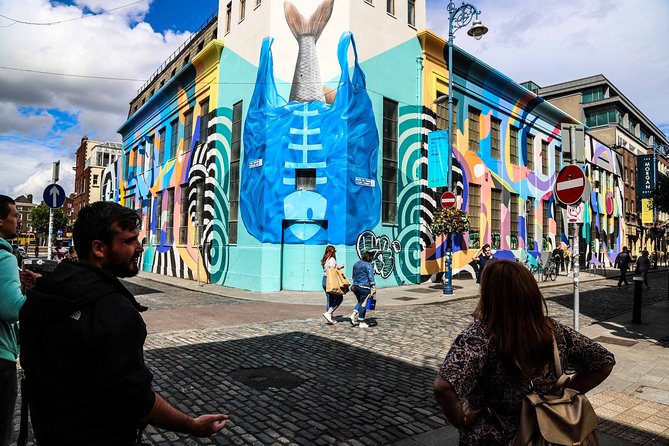 Dublin Street Art Walking Tour - Temple Bar stop: what the ticketed moment is for