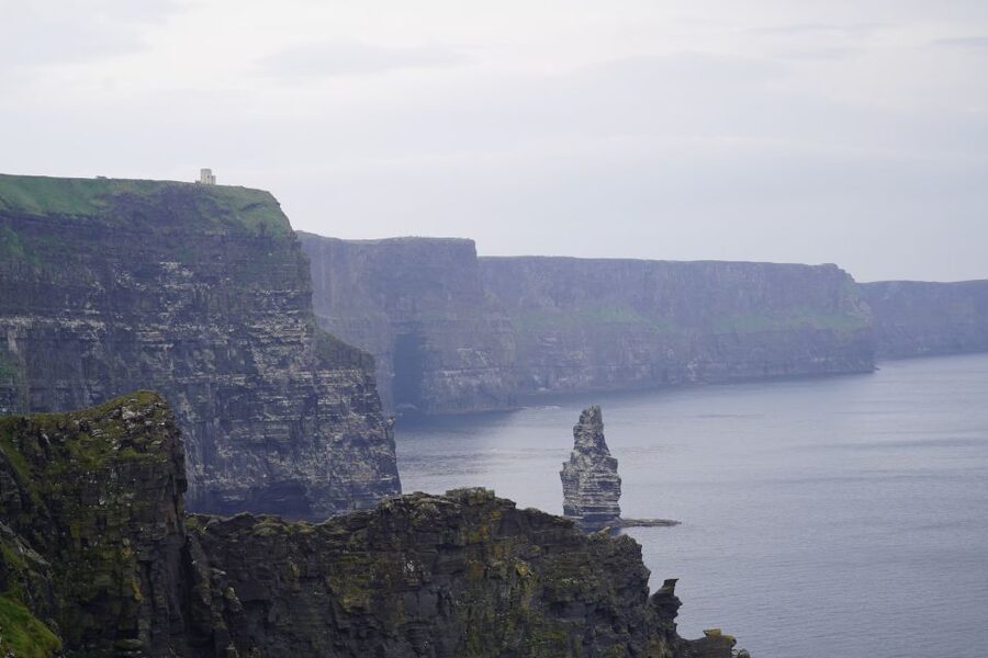 From Doolin: Cliffs of Moher Guided Coastal Walk - The finish at the Cliffs of Moher Visitor Experience, plus O’Brien’s Tower