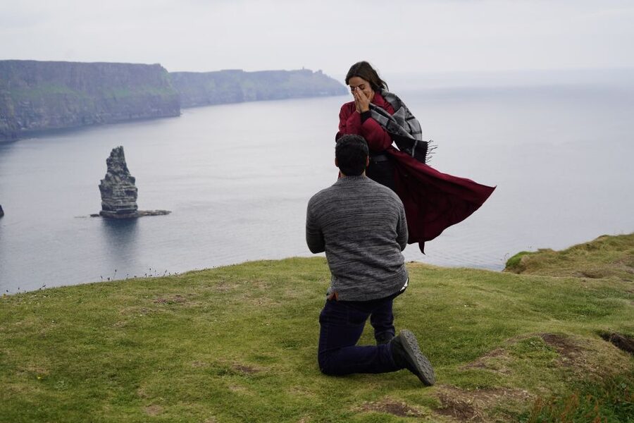 From Doolin: Cliffs of Moher Guided Coastal Walk - Meeting at the Fiddle + Bow Hotel and finding your guide in orange