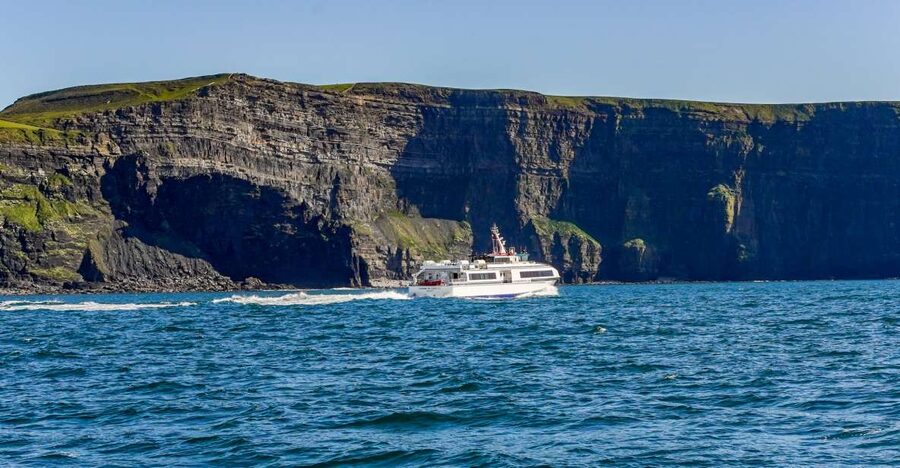 From Galway: Aran Islands & Cliffs of Moher Day Cruise - From Galway City docks to big-ship comfort