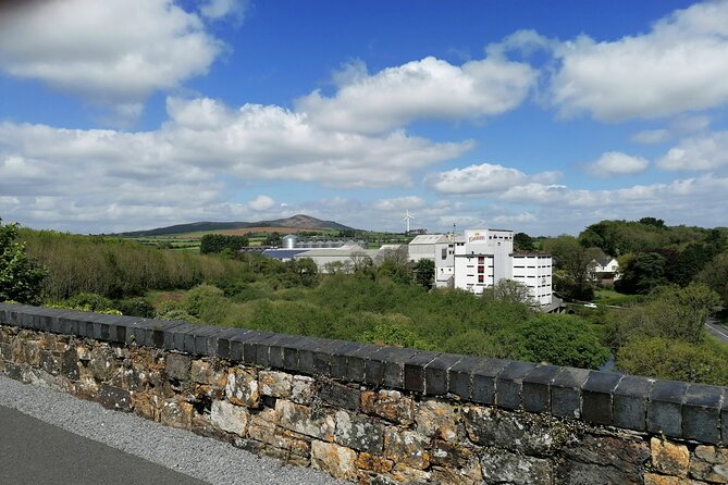Guided Walking Tour in stunning county Waterford Ireland - Flahavan’s Mill from above the curved viaduct