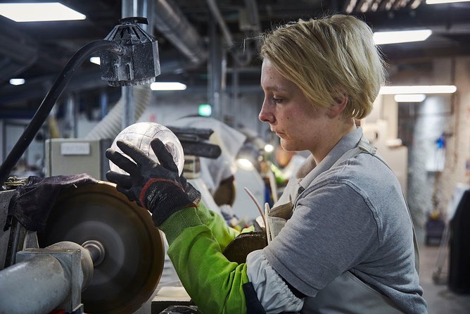 House of Waterford Crystal Guided Factory Tour - The retail store: 12,000 sq ft of Waterford Crystal, plus sports trophies