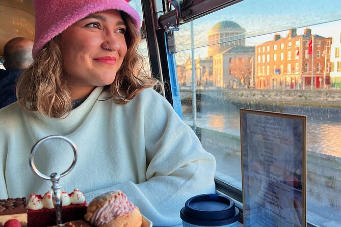 Irish Afternoon Tea on 1960s Vintage Bus in Dublin - Watching Dublin through the windows while you eat