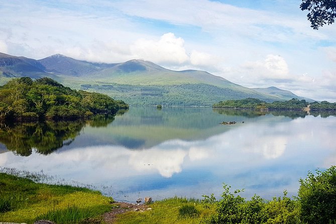 Lakes of Killarney Cruise - Carrauntoohil and the MacGillycuddy Reeks peaks, seen from water level