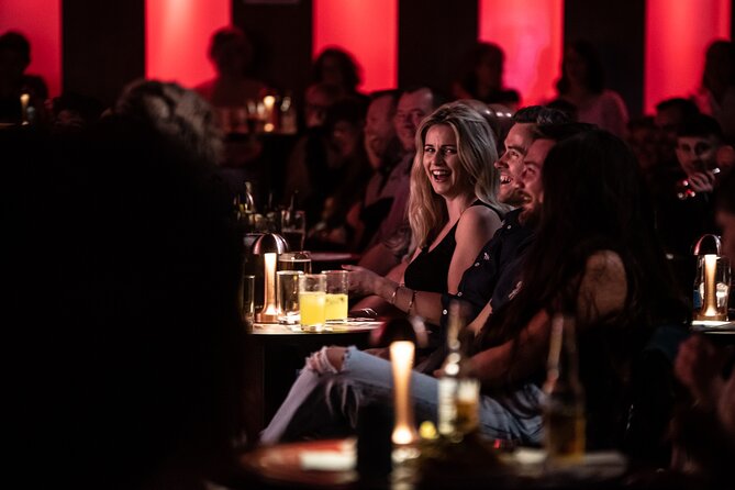 Laughter Lounge Ticket - Ireland's Biggest Comedy Club - Entering the room: table service, close seating, and fixed chairs